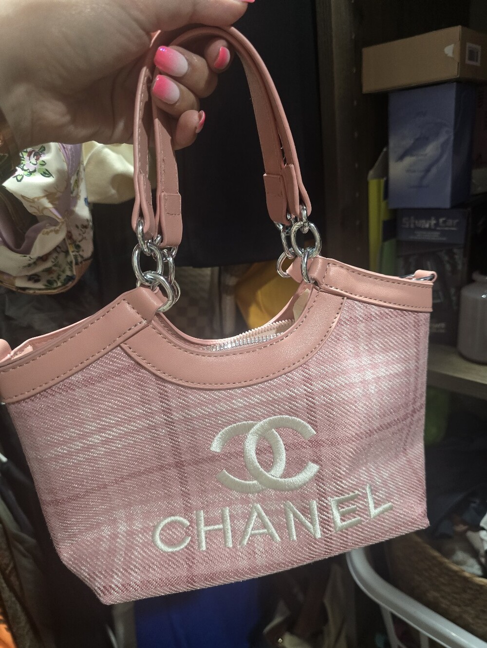 Pink Mini Top-Handle Bag
